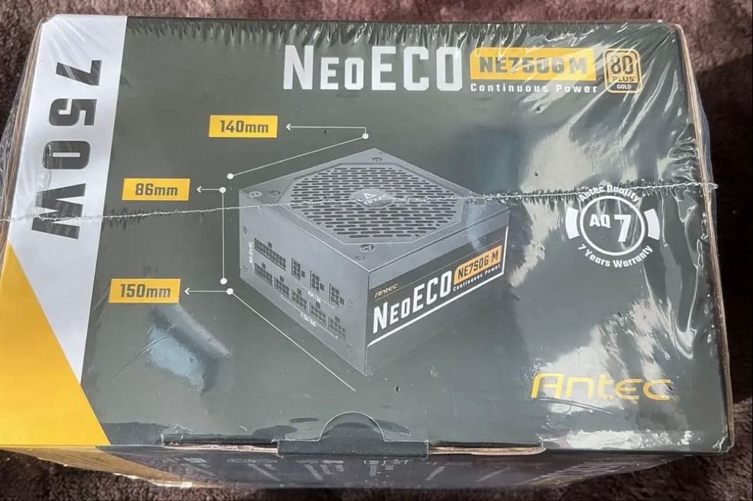 Antec 80Plus gold NE750 G.M. 750W 電源ユニット