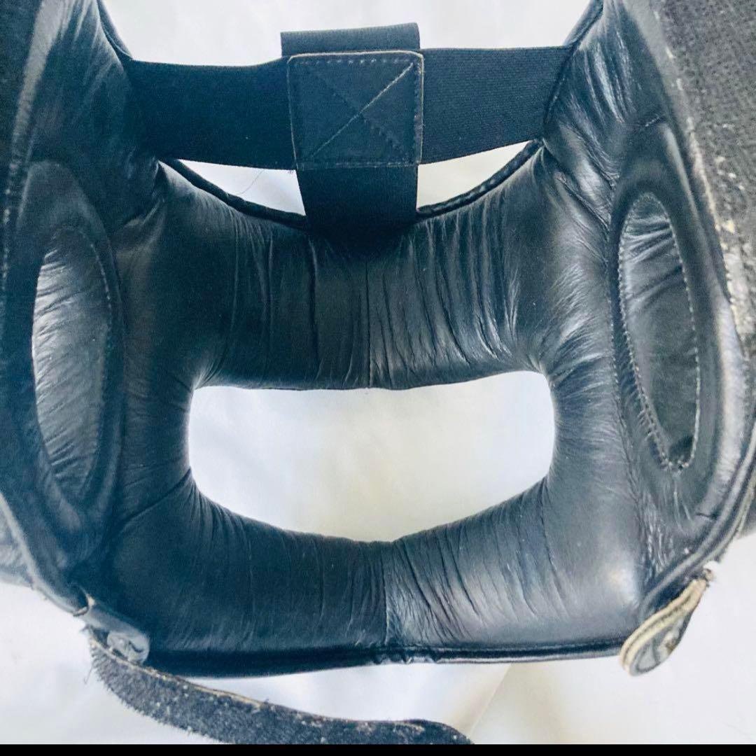 WINDY ウィンディ　本革製品Lサイズ ヘッドギア　ヘッドガード　ブラック