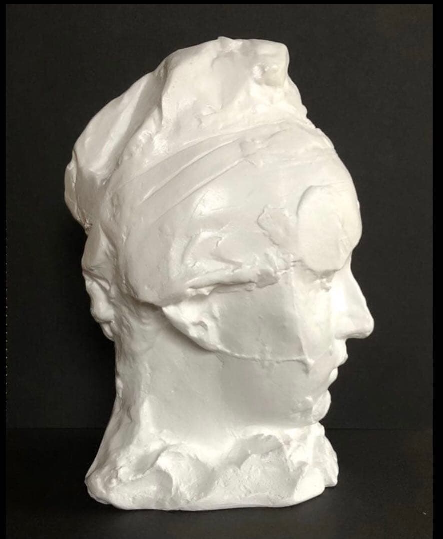 ロダン作　『フリジア帽をかぶったカミーユ』　石膏像