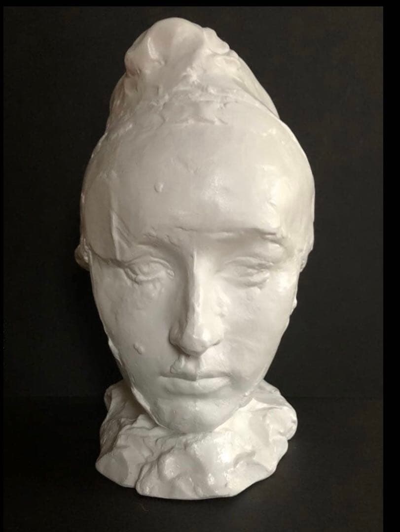 ロダン作　『フリジア帽をかぶったカミーユ』　石膏像