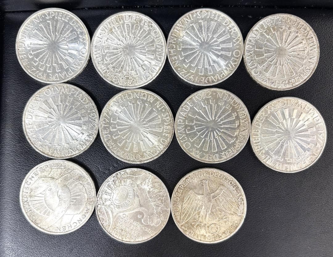 ミュンヘンオリンピック記念10マルク銀貨11枚　YF179