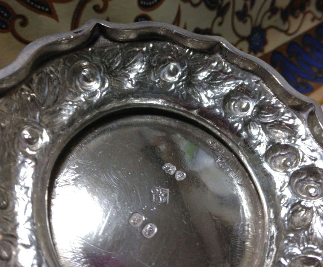 アンティーク　スターリングシルバー　ジョージア　スリーピース　ティーセット