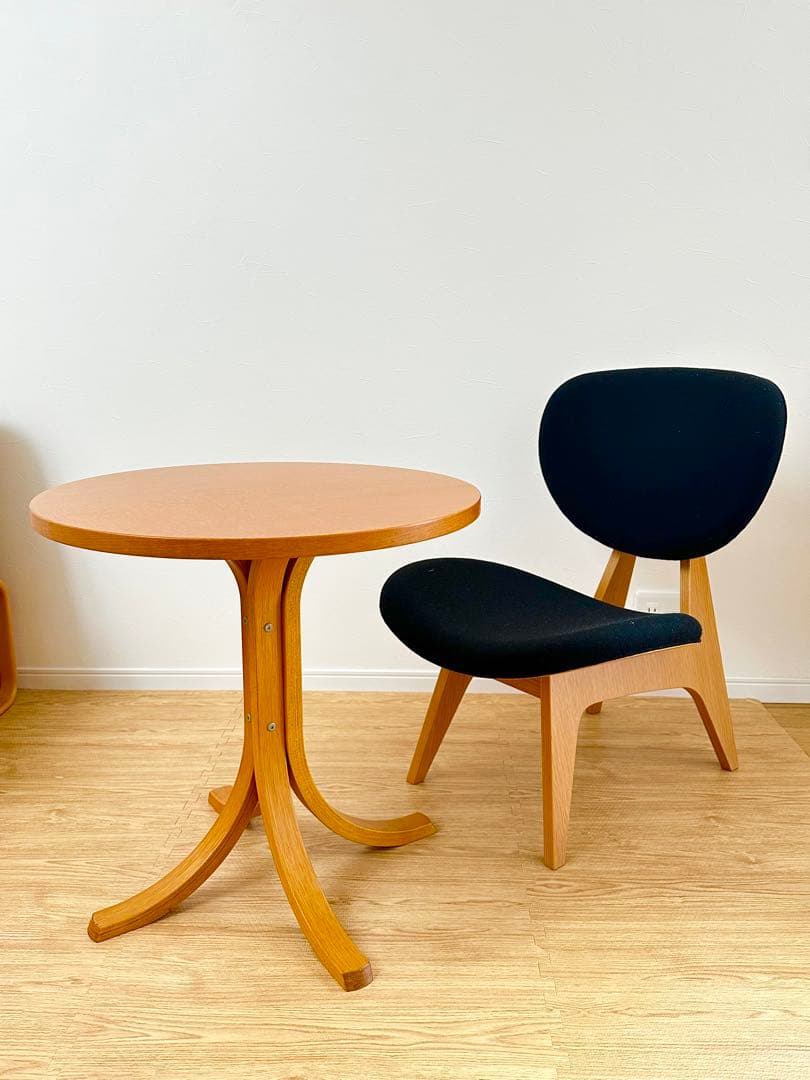 天童木工　曲木　ラウンドテーブル　直径60cm