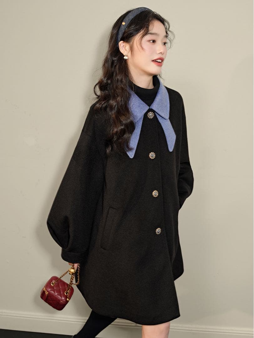 [期間限定価格]Kuose クオセ　リボンカラーコート　Mサイズ