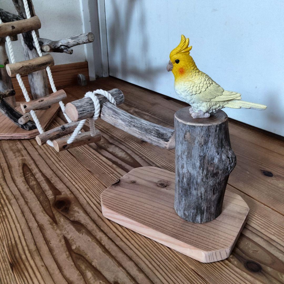 バードアスレチックジム ㊸ 天然木 自然木 流木 止まり木 インコ おもちゃ