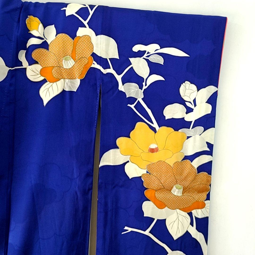 振袖 椿 165cm L トールサイズ 金駒刺繍