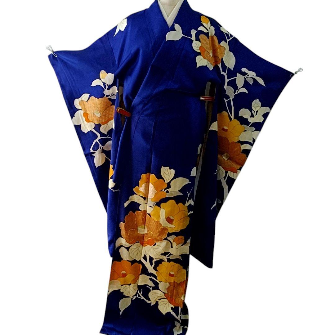 振袖 椿 165cm L トールサイズ 金駒刺繍