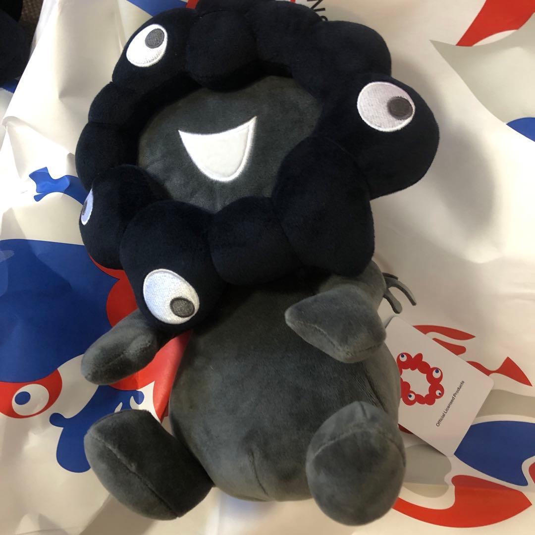 黒ミャクミャクぬいぐるみ　お手玉風　Mサイズ