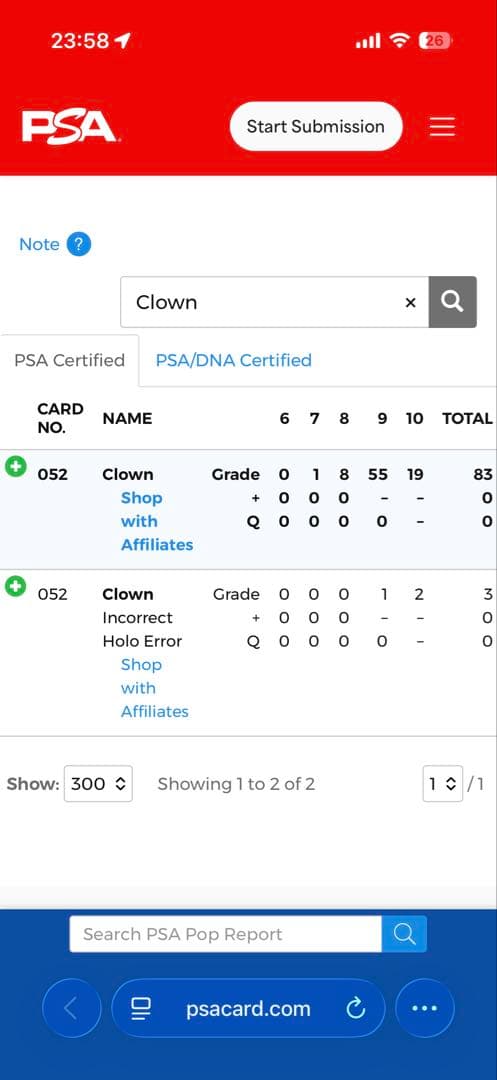 【ARS10】最もレアなエラーカード 108フラワーズ ピエロ SR 村上隆