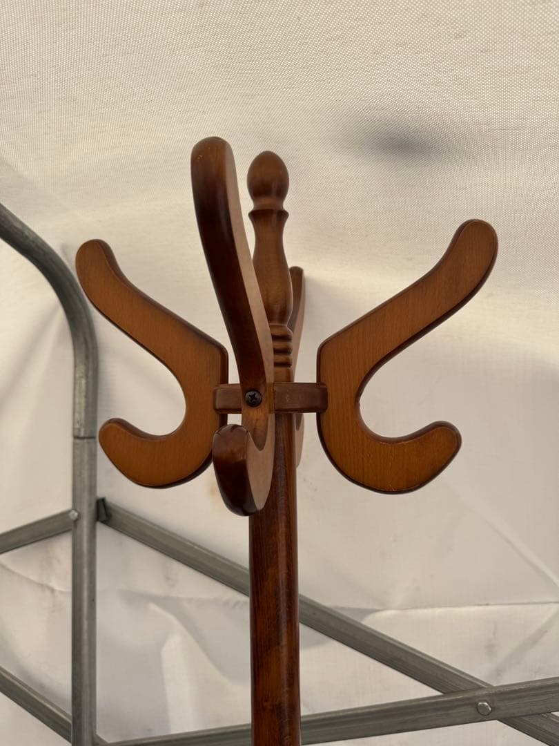 レトロ　傘立て付きコートハンガー　ポールハンガー　帽子掛け