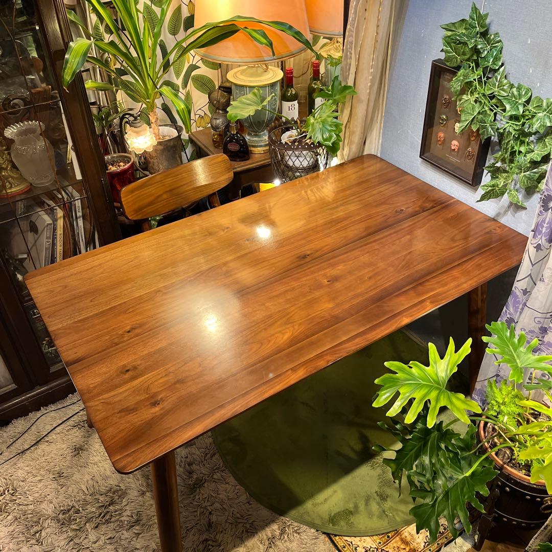 黒ぶたどん Sale ヴィンテージ ウォールナット１３５ダイニングテーブル
