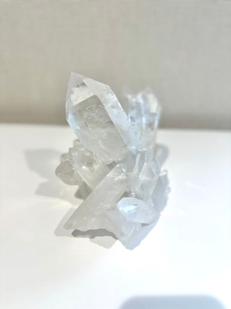 超特大・虹入り　ブラジリアンクォーツ　クラスター　クリスタル　クリアクォーツ