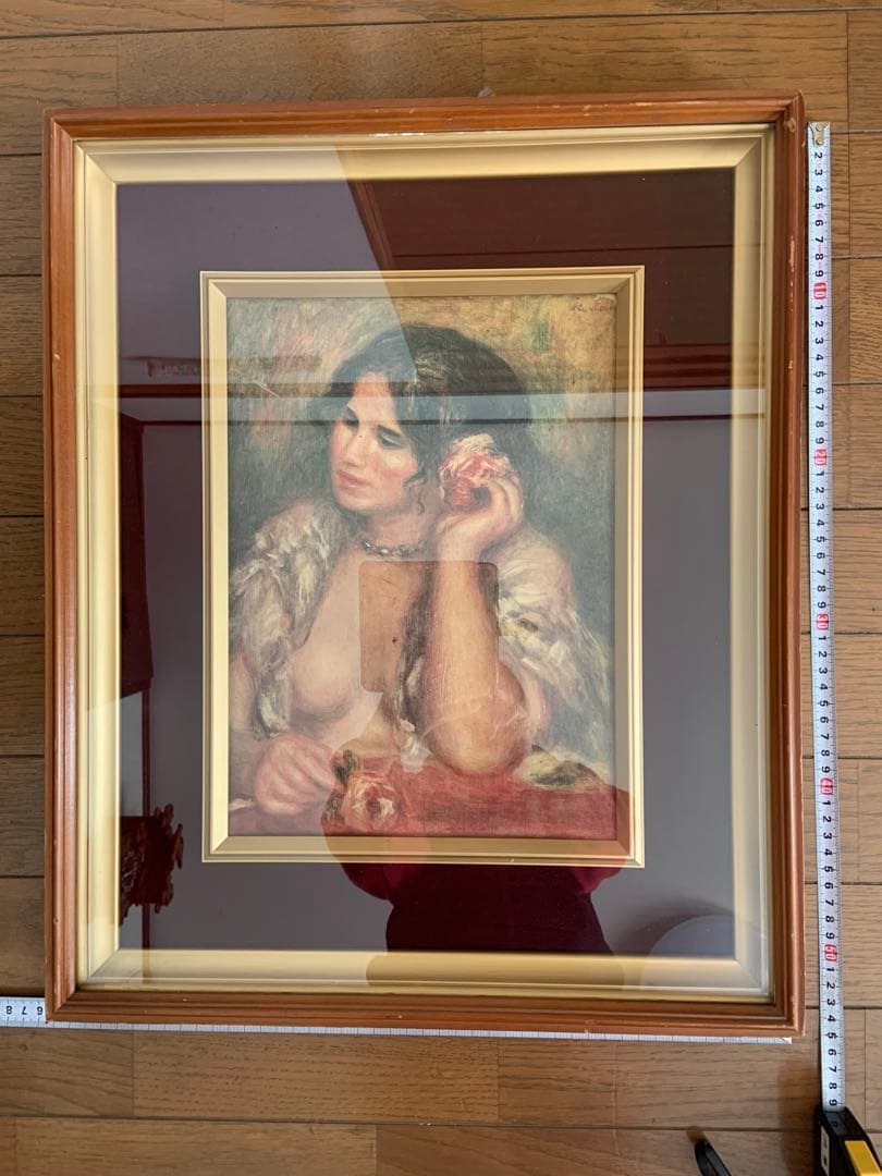 ルノワール　バラを持つガブリエル　複製画