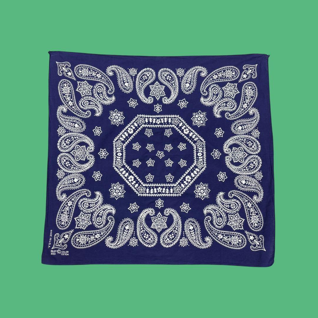 3枚セット 50s〜60s Fast Color バンダナ 象 虎 ヴィンテージ