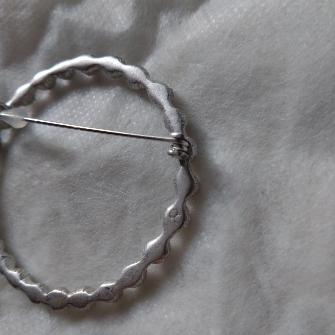 ミナペルホネン　タンバリン ブローチ　シルバー　tambourine