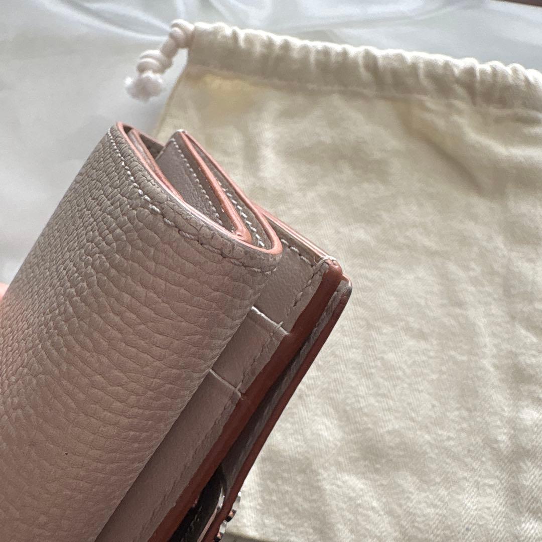 LOEWE 三つ折り財布 グレージュ