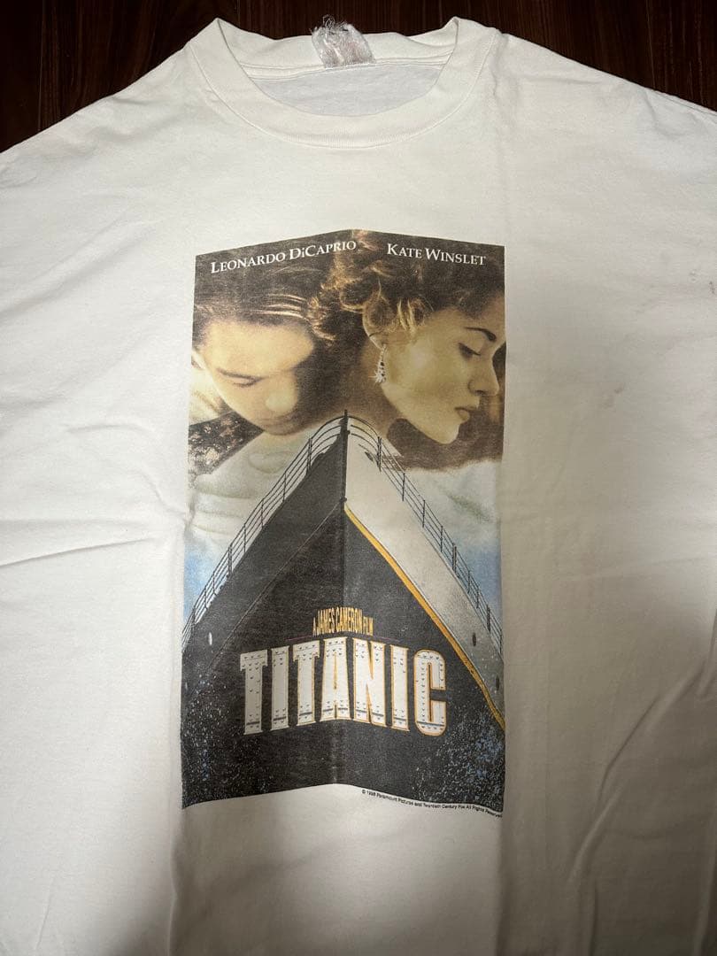 タイタニック 映画 Tシャツ ホワイト　ヴィンテージT XL WHITE