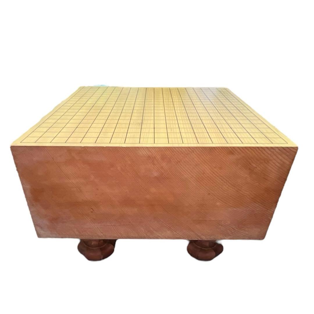 木製碁笥付き 碁盤　本蛤碁石・那智黒碁石　フルセット