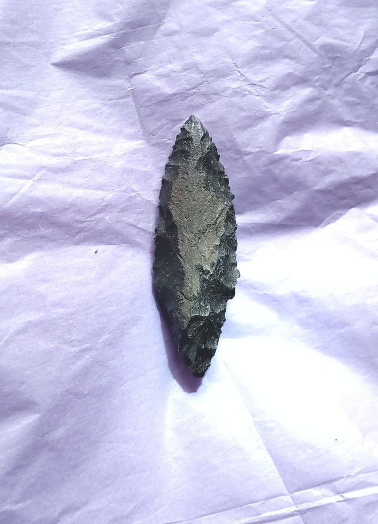 サヌカイト 石器 365 h 槍 模写