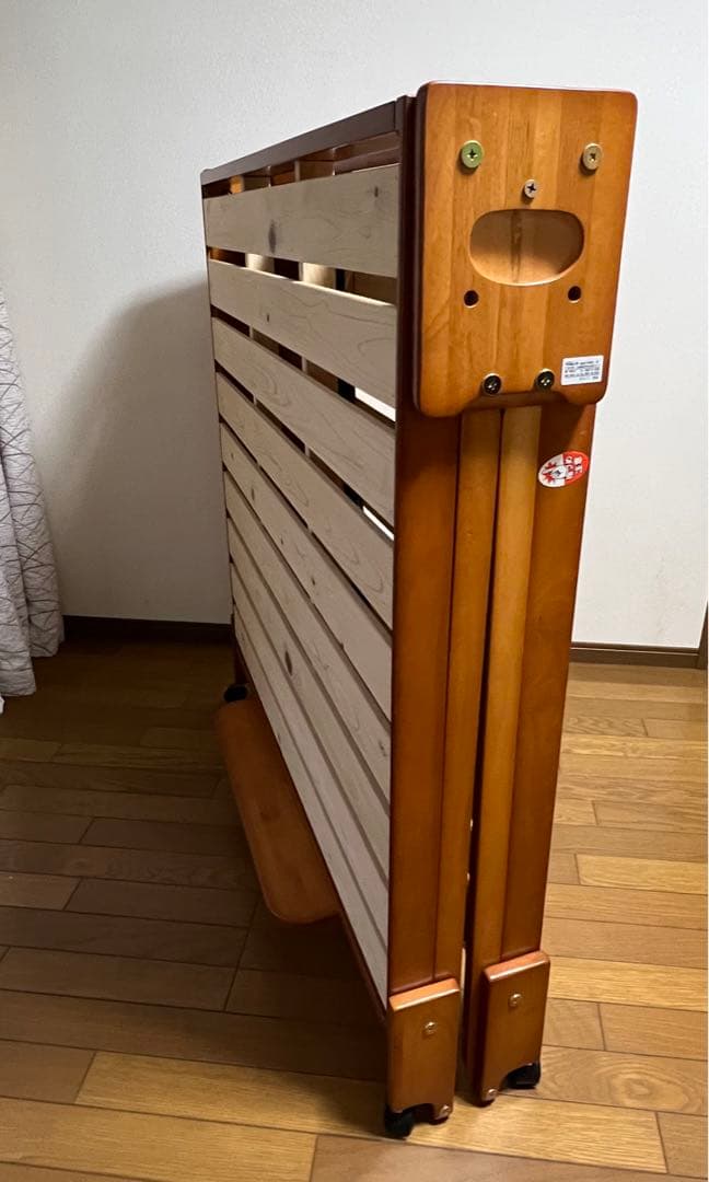 中居木工 折りたたみ すのこベッド ロータイプ