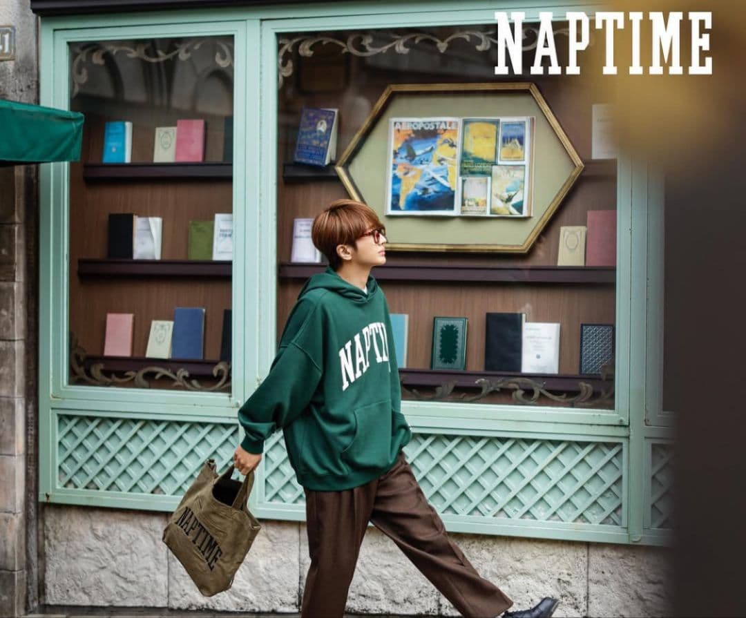 ナップタイム　naptime. Nissy 西島隆弘　コーデュロイバッグ　カーキ