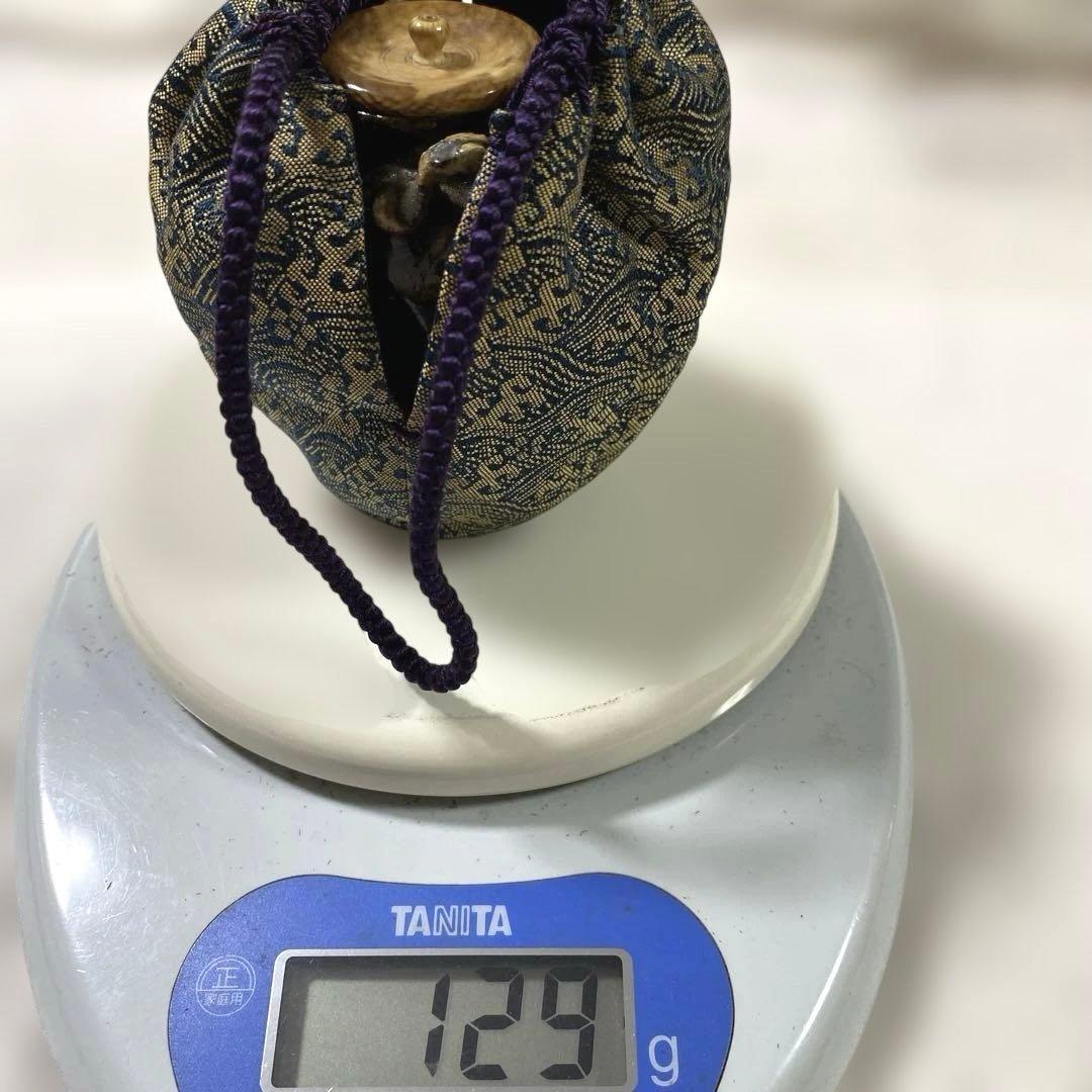 J-18 茶入　正木焼　茶道具　瀬戸　御深井　アンティーク　雑貨　美術品　工芸品