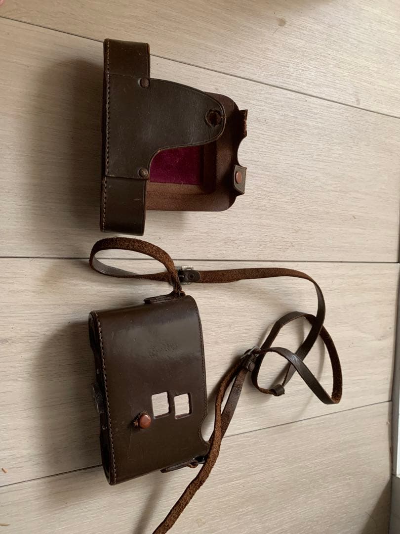 Ofuna six フィルムカメラ レザーケース付き 蛇腹カメラ