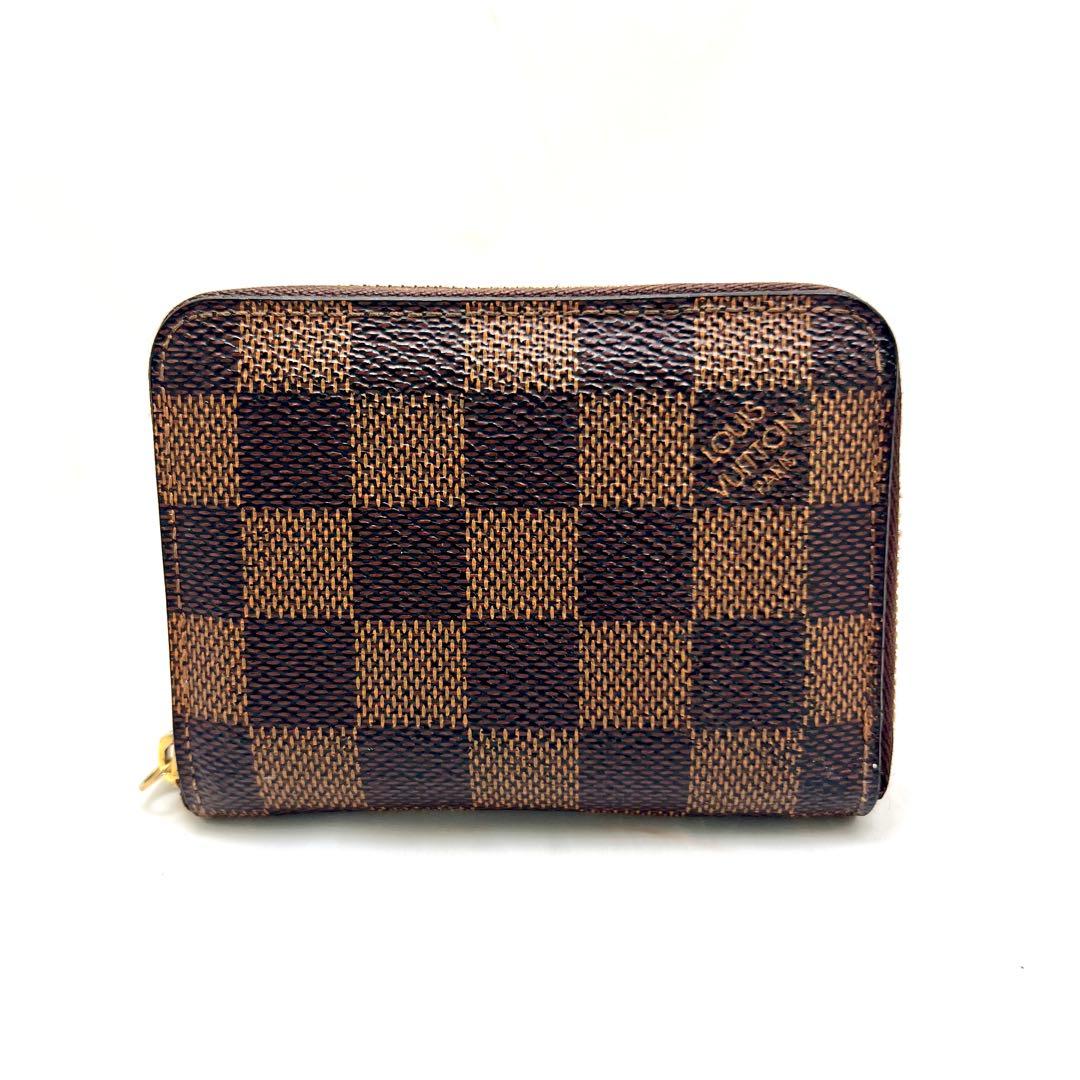 ルイヴィトン ダミエ ジッピーパース N63070 ラウンドジップ