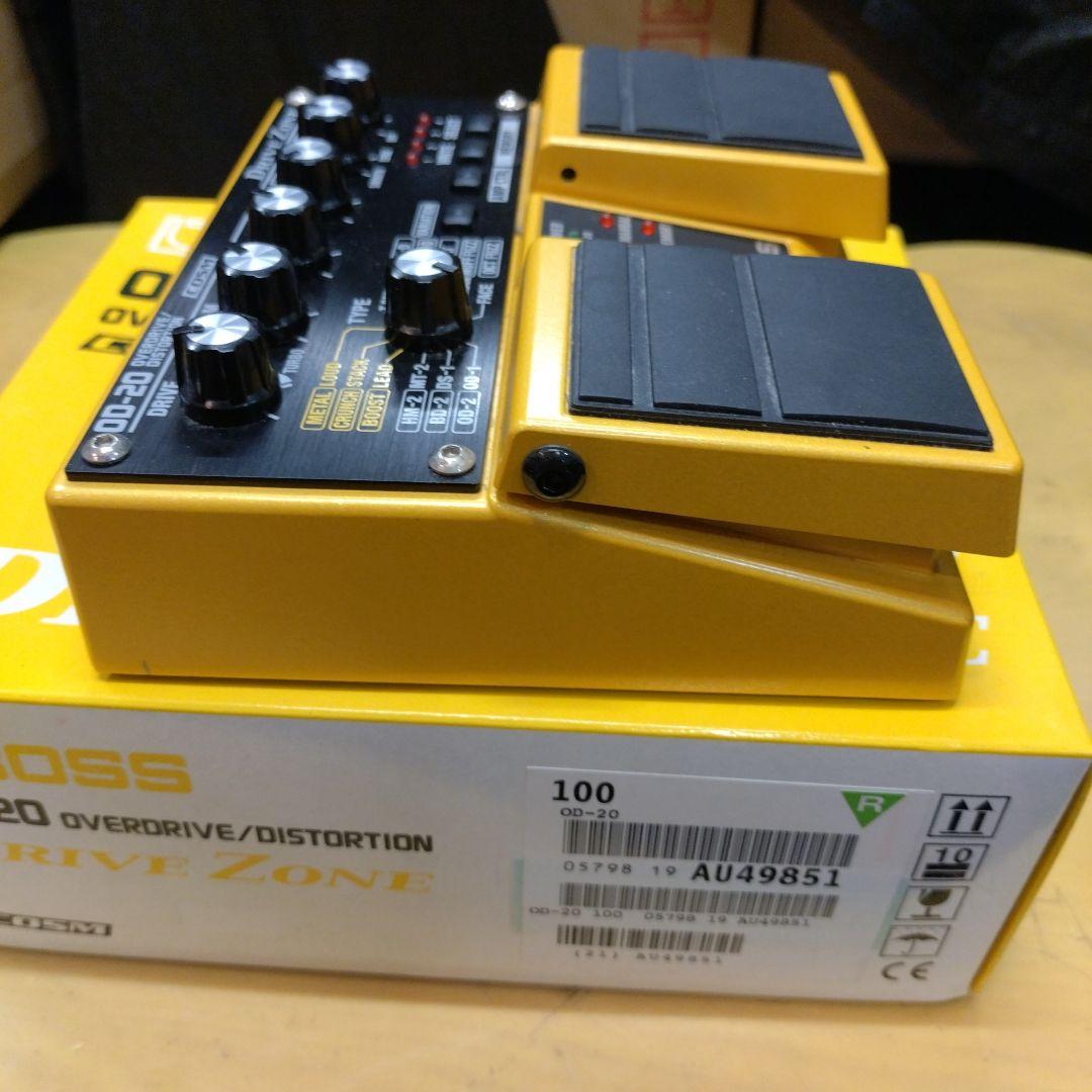 中古品 BOSS OD-20 オーバードライブ/ディストーション /アダプター