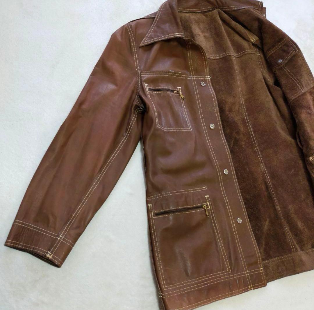 状態◎　70S　リーバイス　ビッグE　スエード　サファリジャケット　リバーシブル