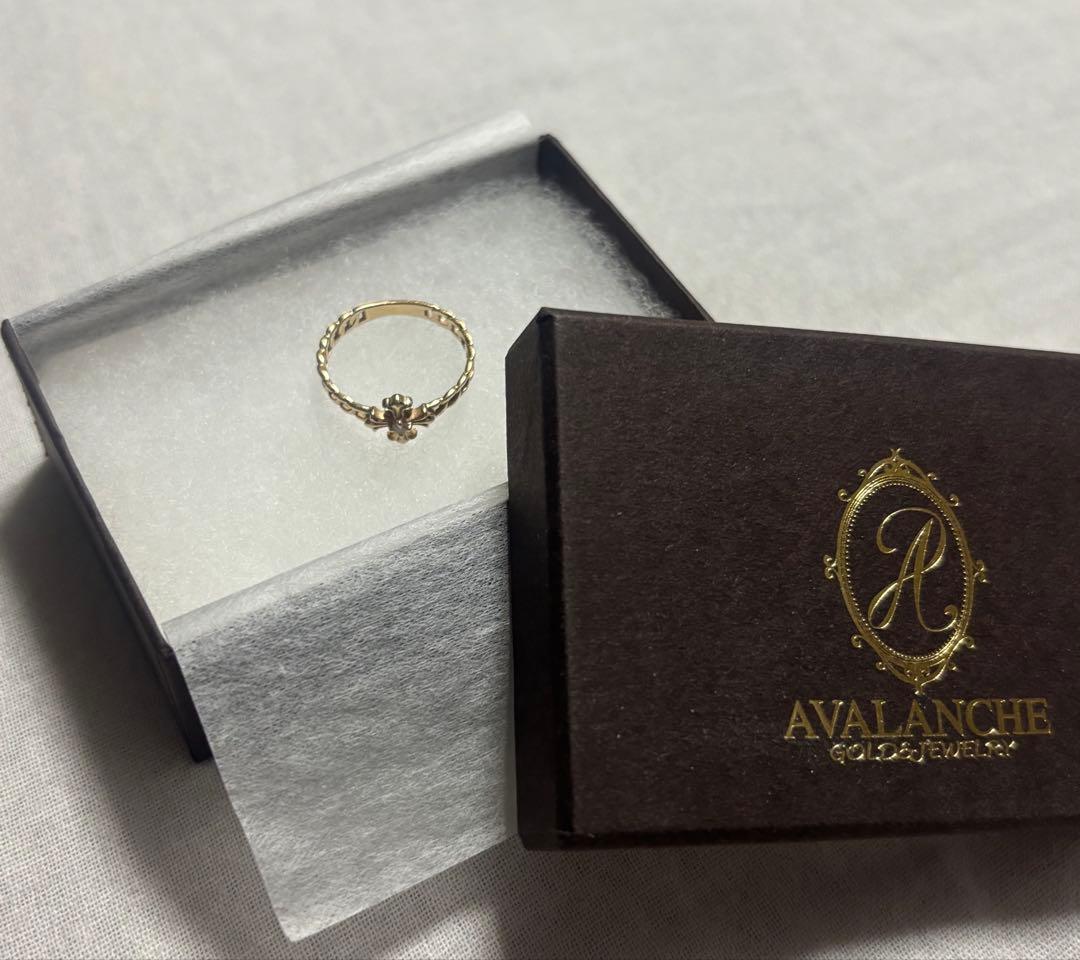 AVALANCHE 10Kゴールド クロスリング 箱付き