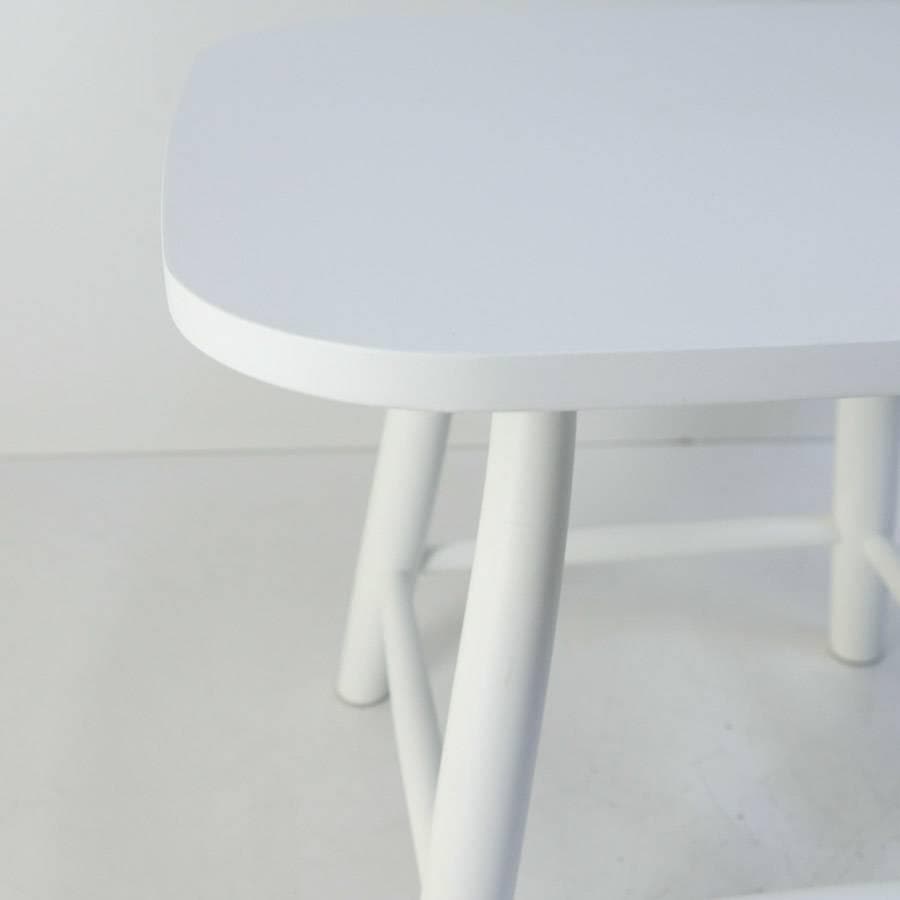 展示品 IDC大塚家具 秋田木工 サイドテーブル No.T-209EB ホワイト