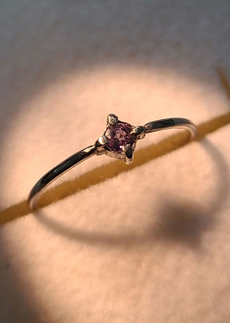 美しいカラーチェンジ!!!★ブラジルアレキサンドライトPt900リング★