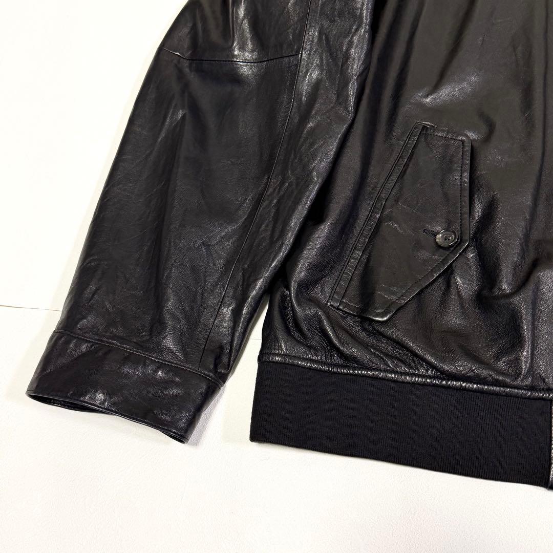 ポロラルフローレン レザージャケット シングルライダース ブラック XL