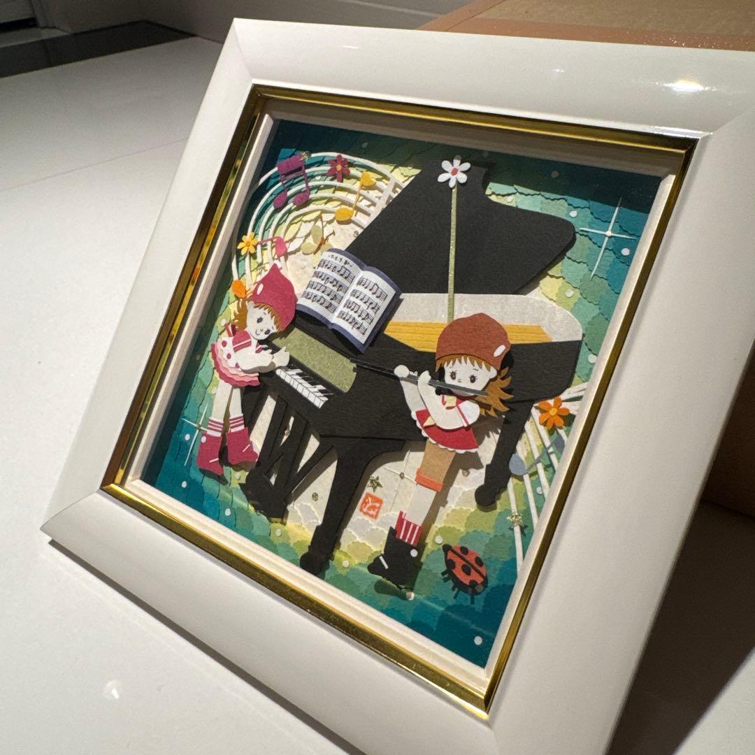 音楽テーマ ペーパーアート フレーム付き