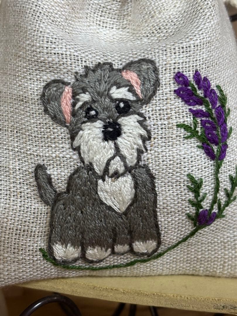 犬の刺繍入りラベンダーサシェ9点 takakoページ