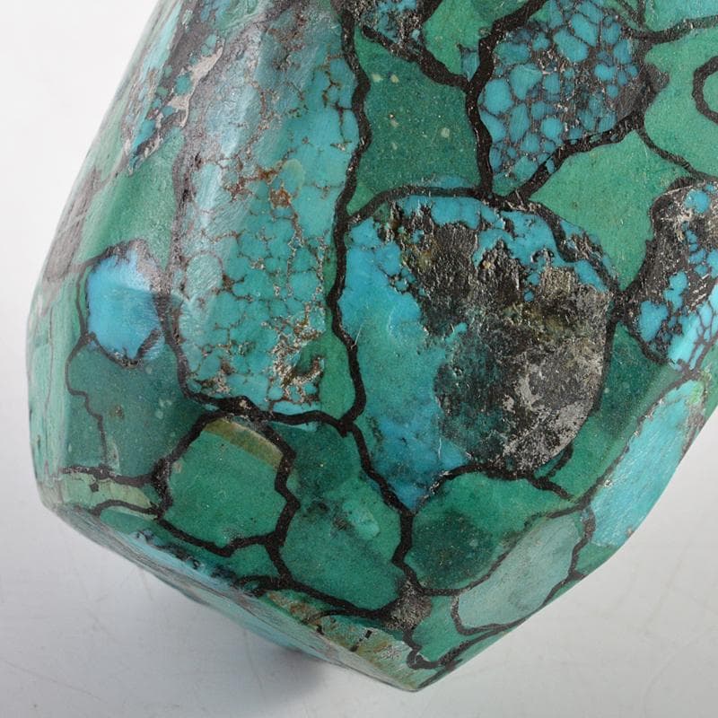 中国　玉石彫刻　孔雀石　マラカイト　ターコイズ　鼻煙壷　V　R5742