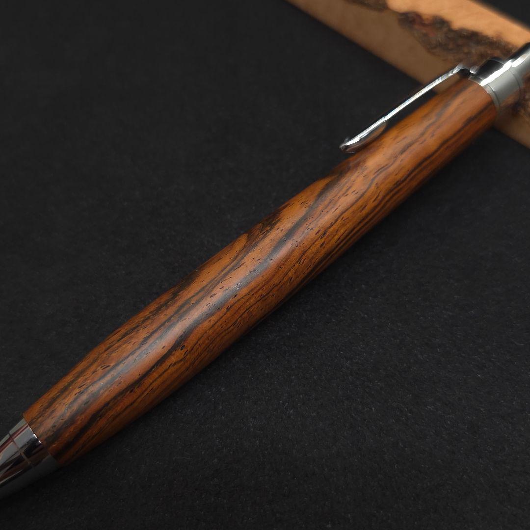 No.38ハンドメイド木軸シャーペンブラジリアンローズウッド(ハカランダ)