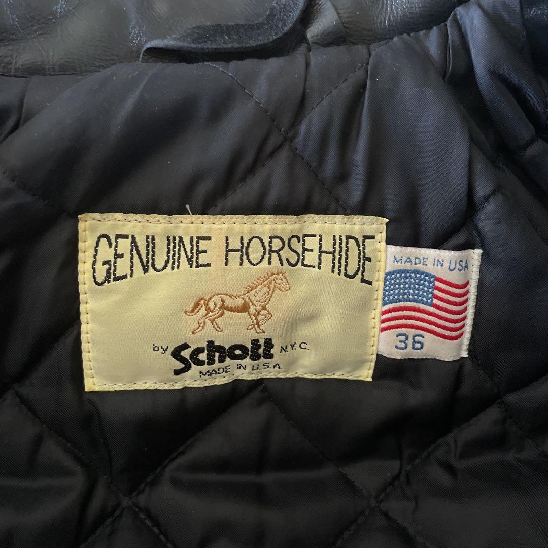 SCHOTT ショット 689H ホースハイド レザージャケット 36