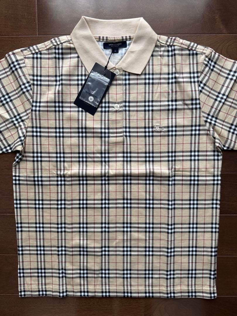 新品未使用タグ付き未開封 99-00's BURBERRYチェックポロシャツS