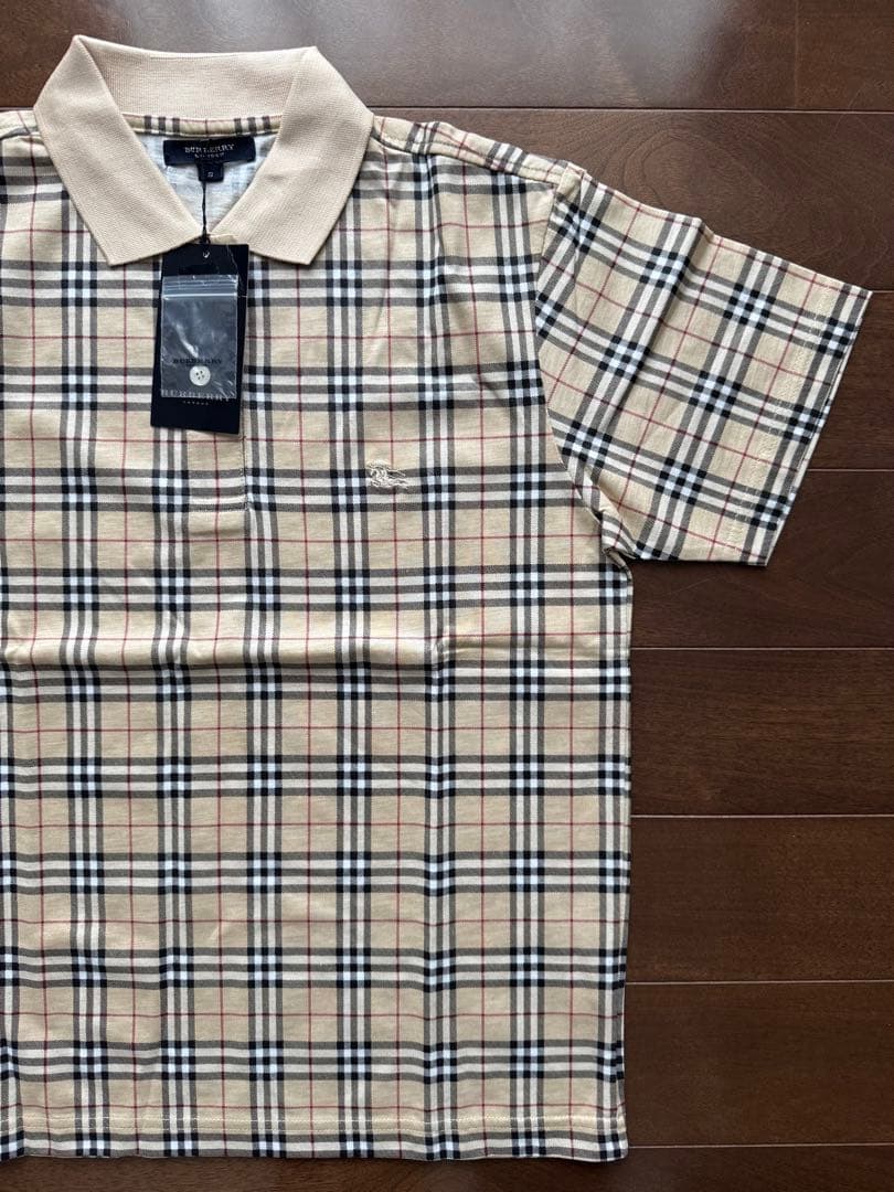 新品未使用タグ付き未開封 99-00's BURBERRYチェックポロシャツS