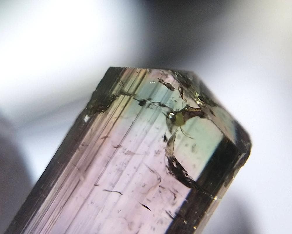 497 宝石質 トルマリン バイカラー アクロアイト タジキスタン産