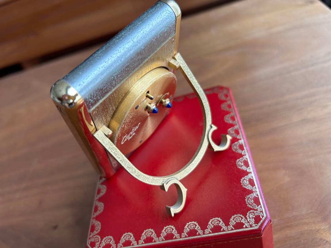 カルチェ　テーブルクロック　置時計　稼動品　保証無し　ジャンク扱い