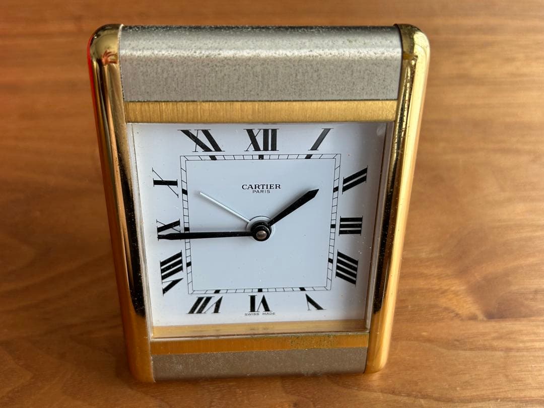 カルチェ　テーブルクロック　置時計　稼動品　保証無し　ジャンク扱い