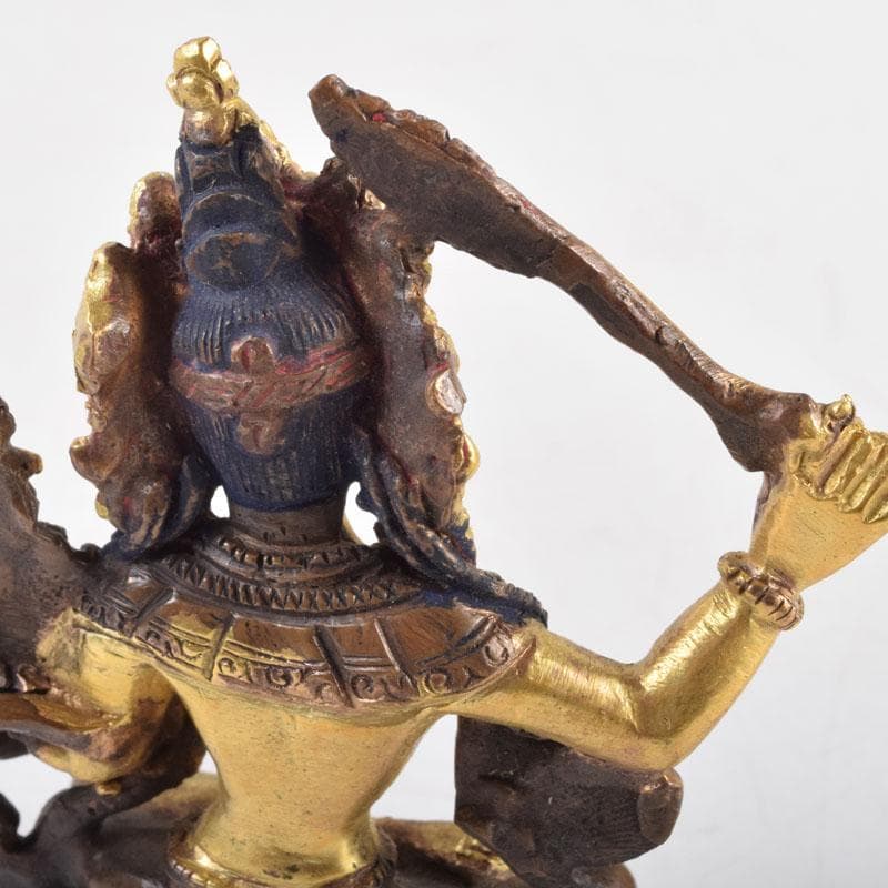 仏教美術　古銅鍍金　チベット仏　仏像　置物　V　9227