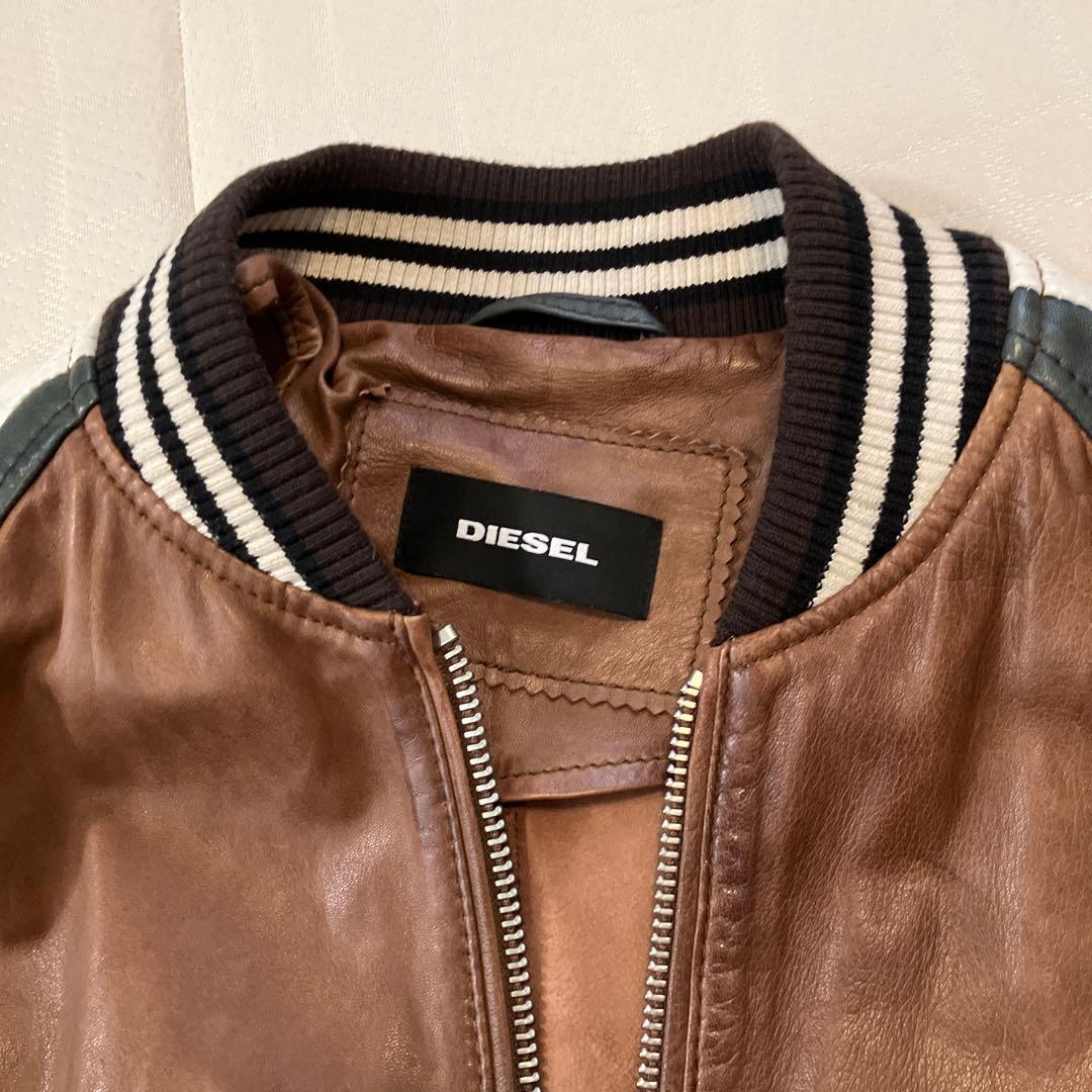 ディーゼル　DIESEL ライダースジャケット　シープレザー　羊皮　メンズ　Ｍ