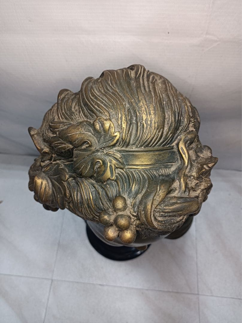 [八6565] オブジェ 胸像 少女像 高さ約44㎝ 幅約24㎝