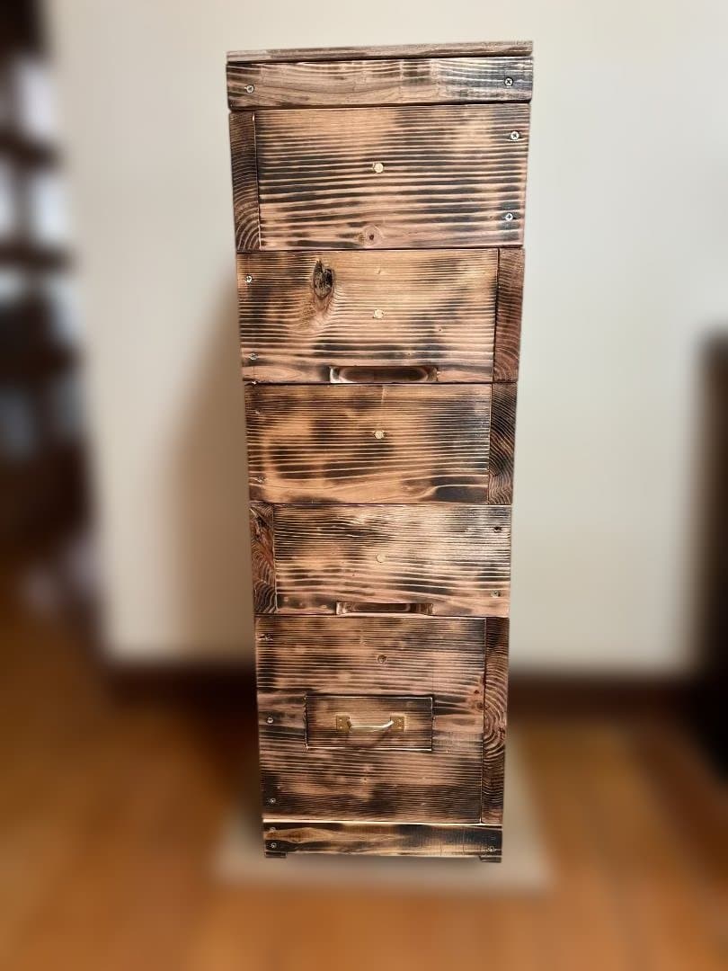 日本ミツバチ重箱式養蜂箱　春の分蜂に備えて!!