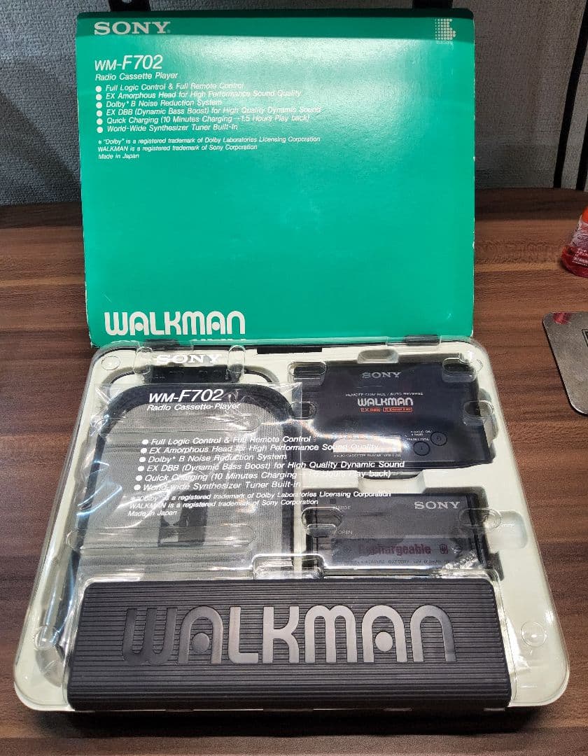 【未使用デットストック】SONY ウォークマン WM-F702 ブラック 整備品