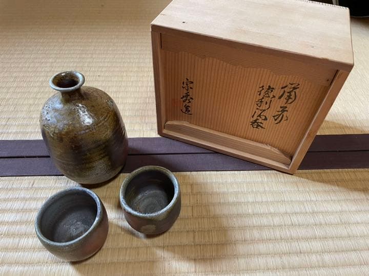 徳利・ぐい呑み（備前焼き）